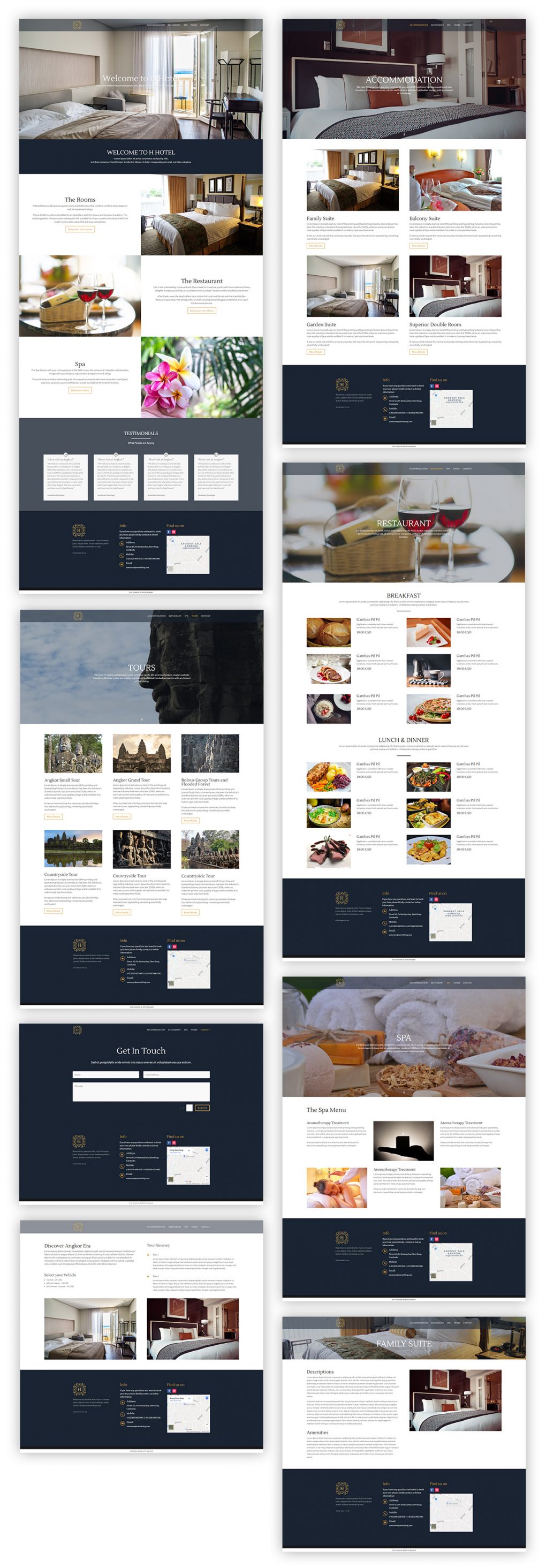 elegant Hotel Layout Pack overview