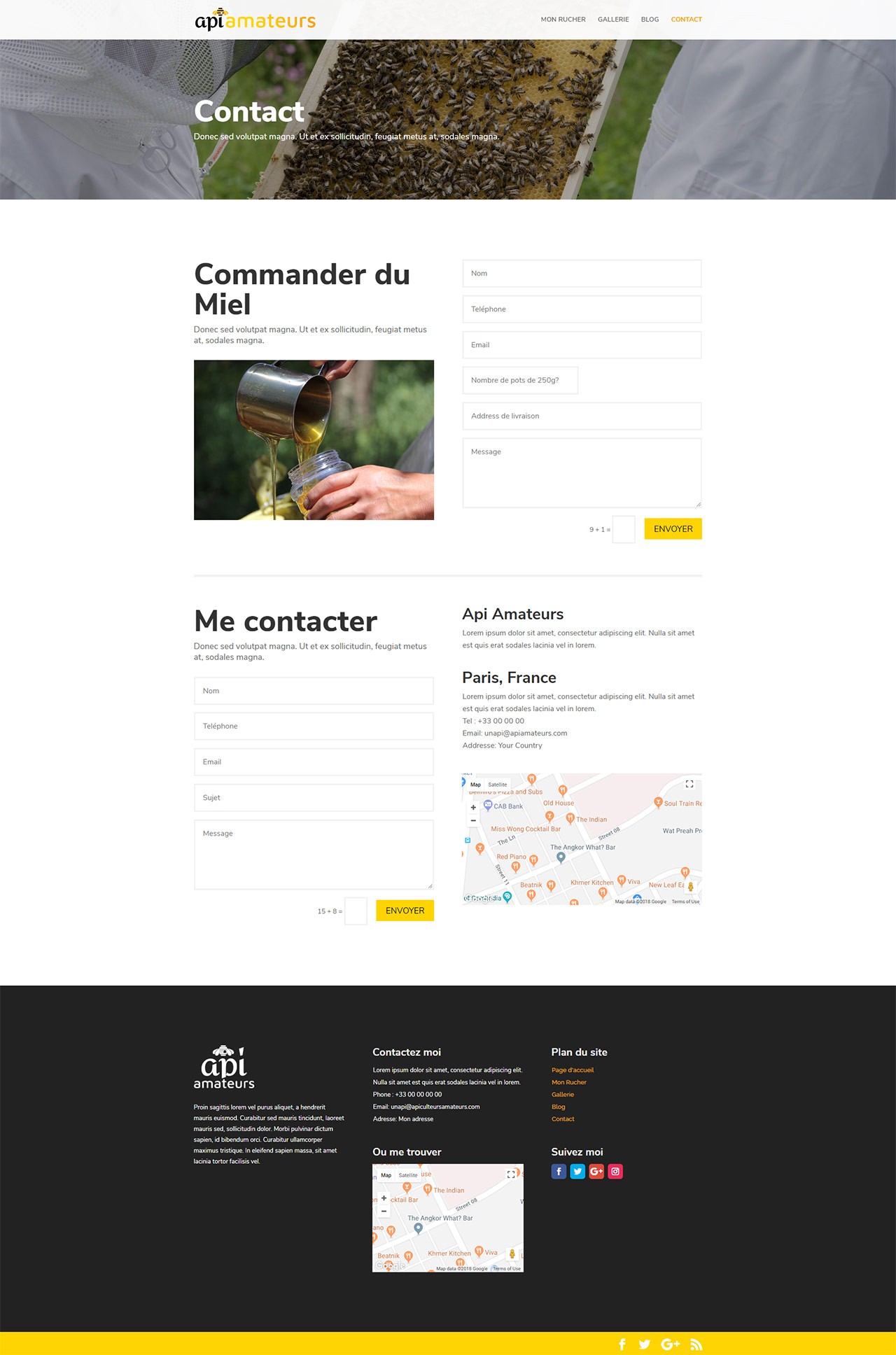 Api Amateurs Divi Layout Contact Page